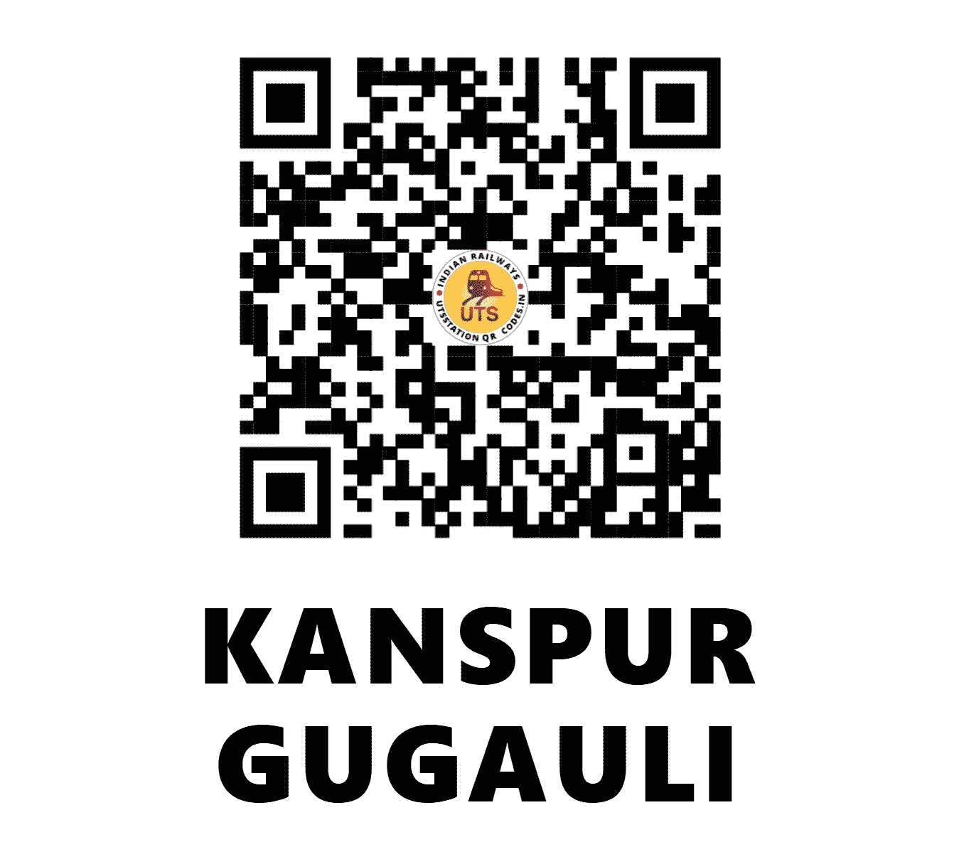UTS QR Code for KANSPUR GUGAULI - KSQ - NC (UTTAR PRADESH)